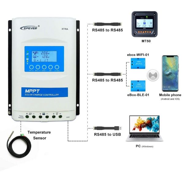 Controlador 40ah Extra XDS2 Epever 12/24V - Imagen 6