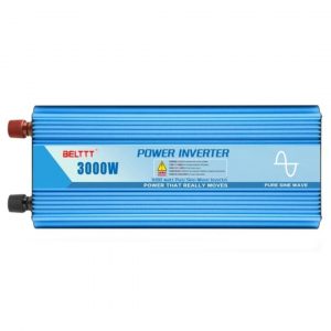Inversor Belttt 3000W 24V Ideal para usos domésticos en instalaciones aisladas rurales en viviendas, autos, cabañas. Seguro portátil de fácil uso.