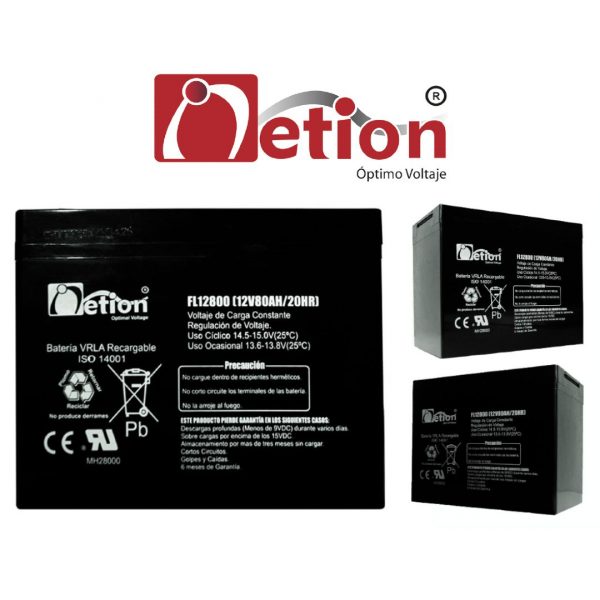 Batería AGM 80AH 12V Netion - Imagen 4