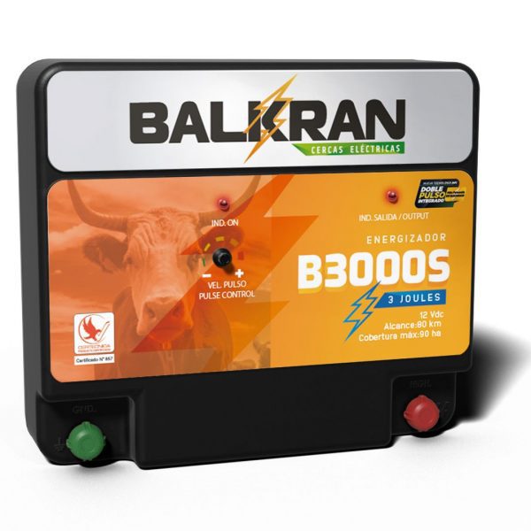 Cerca Eléctrica Solar 80 Kms Balkran B3000S 12v