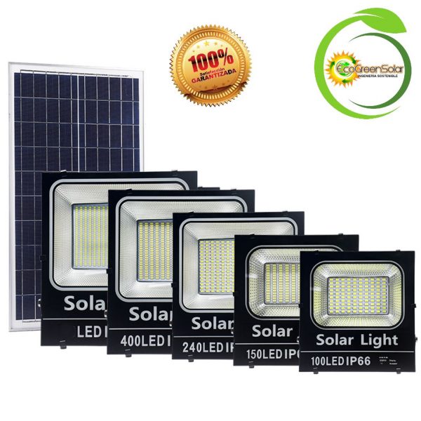 Reflector Solar Todo en Uno 100W Con Control - Imagen 2