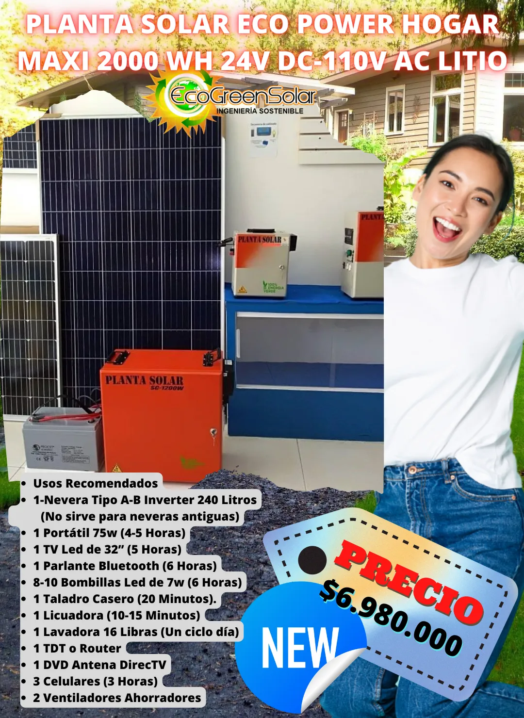 Planta solar eco power maxi