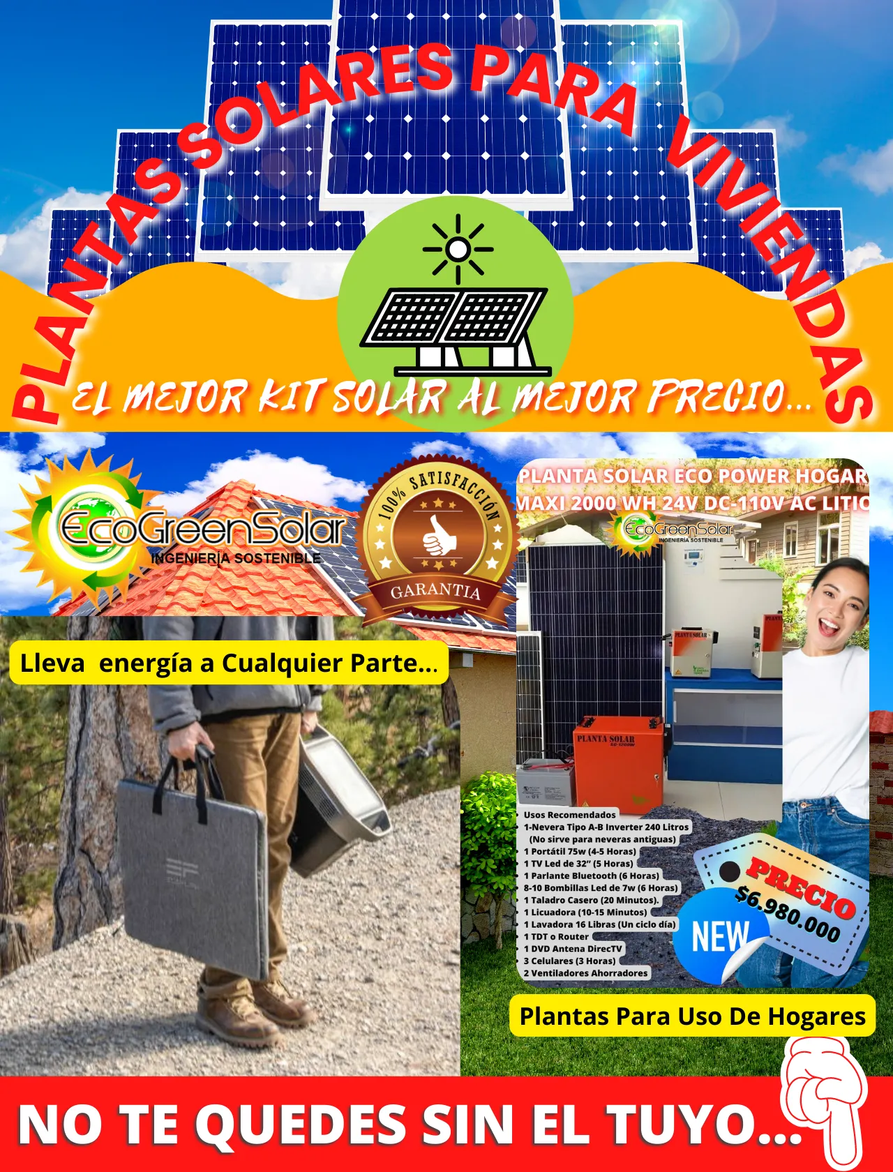 Plantas solares para viviendas