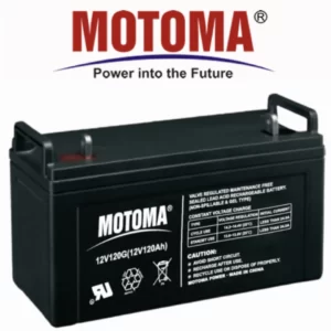 Batería 120Ah 12V Motoma Ciclo Profundo para proyectos solares al mejor precio en "ECOGREENSOLAR" La mejor tienda solar de Colombia.