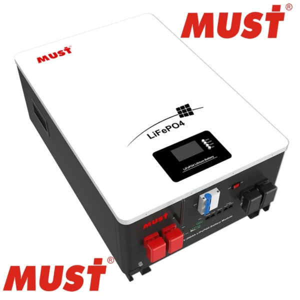 Batería de litio 100A 25.6V 3 en 1 Must, la solución perfecta para sistemas solares, almacenamiento doméstico, telecomunicaciones, Etc. Al mejor precio en ECOGREENSOLAR.